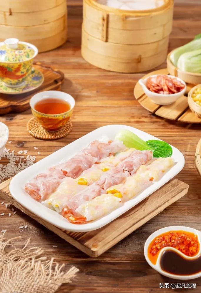 广东美食肠粉文案,广东美食肠粉手绘步骤