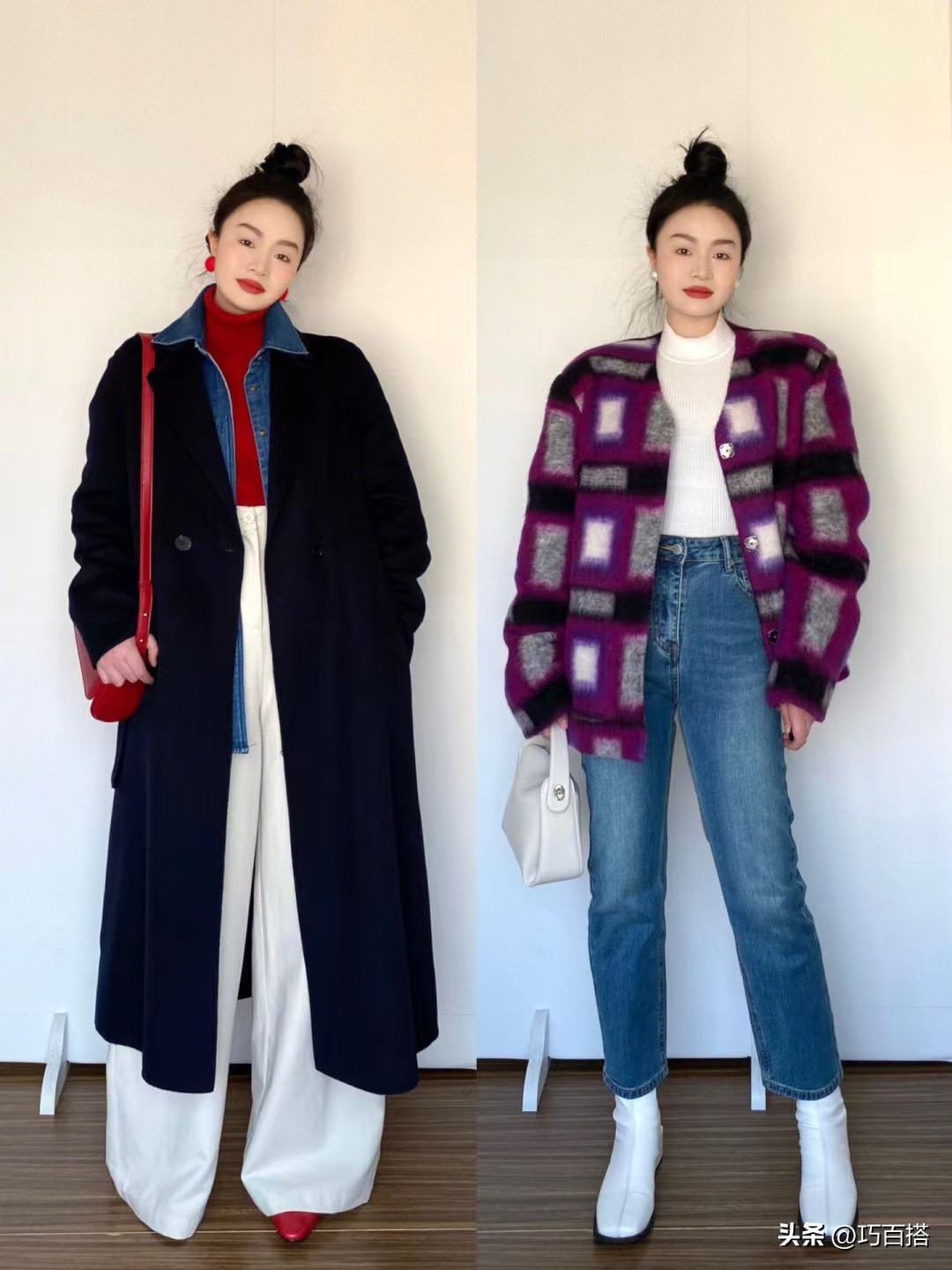 穿腻了黑白灰试试这些色彩搭配,穿衣搭配冬天别再穿黑白灰了