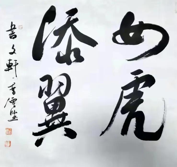 福虎迎春书法作品欣赏,福虎迎新春绘画手稿