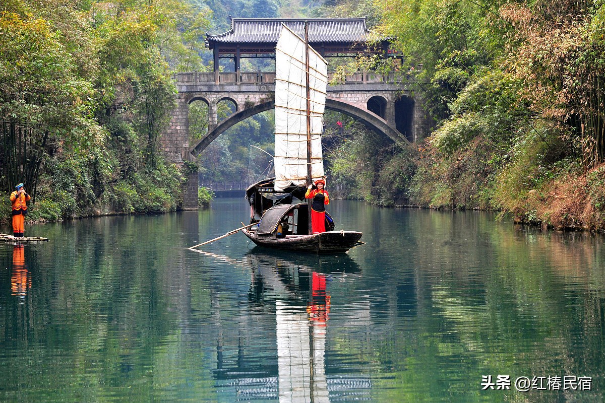 长阳清江画廊的风土人情,风景欣赏湖北宜昌长阳清江画廊