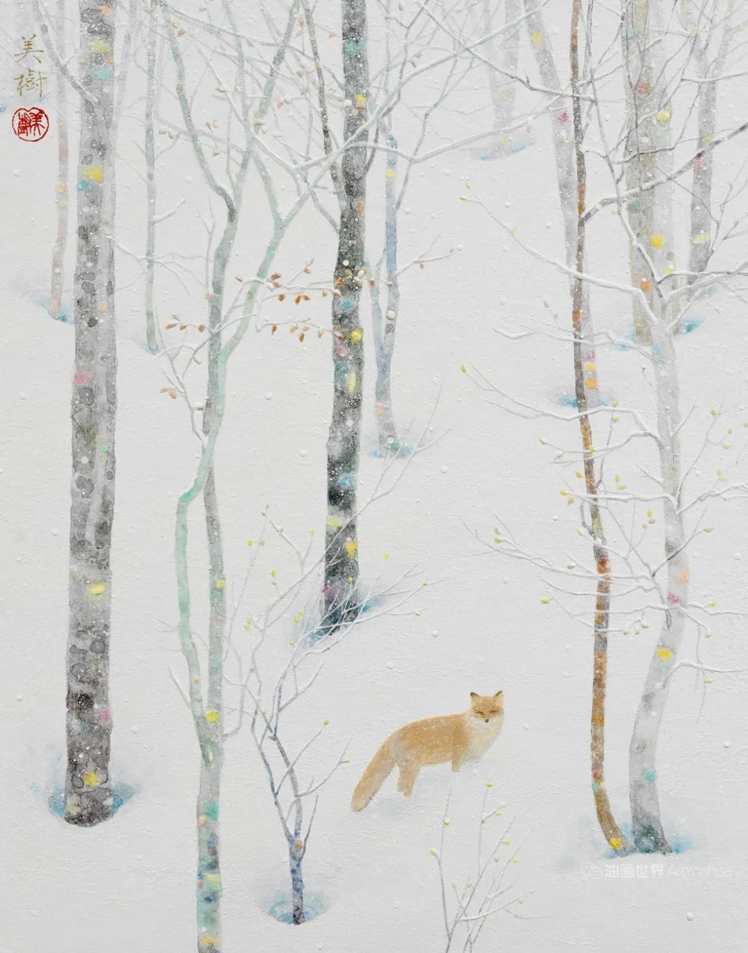 野地美树子手绘油画,日本画家奈良美智作品图