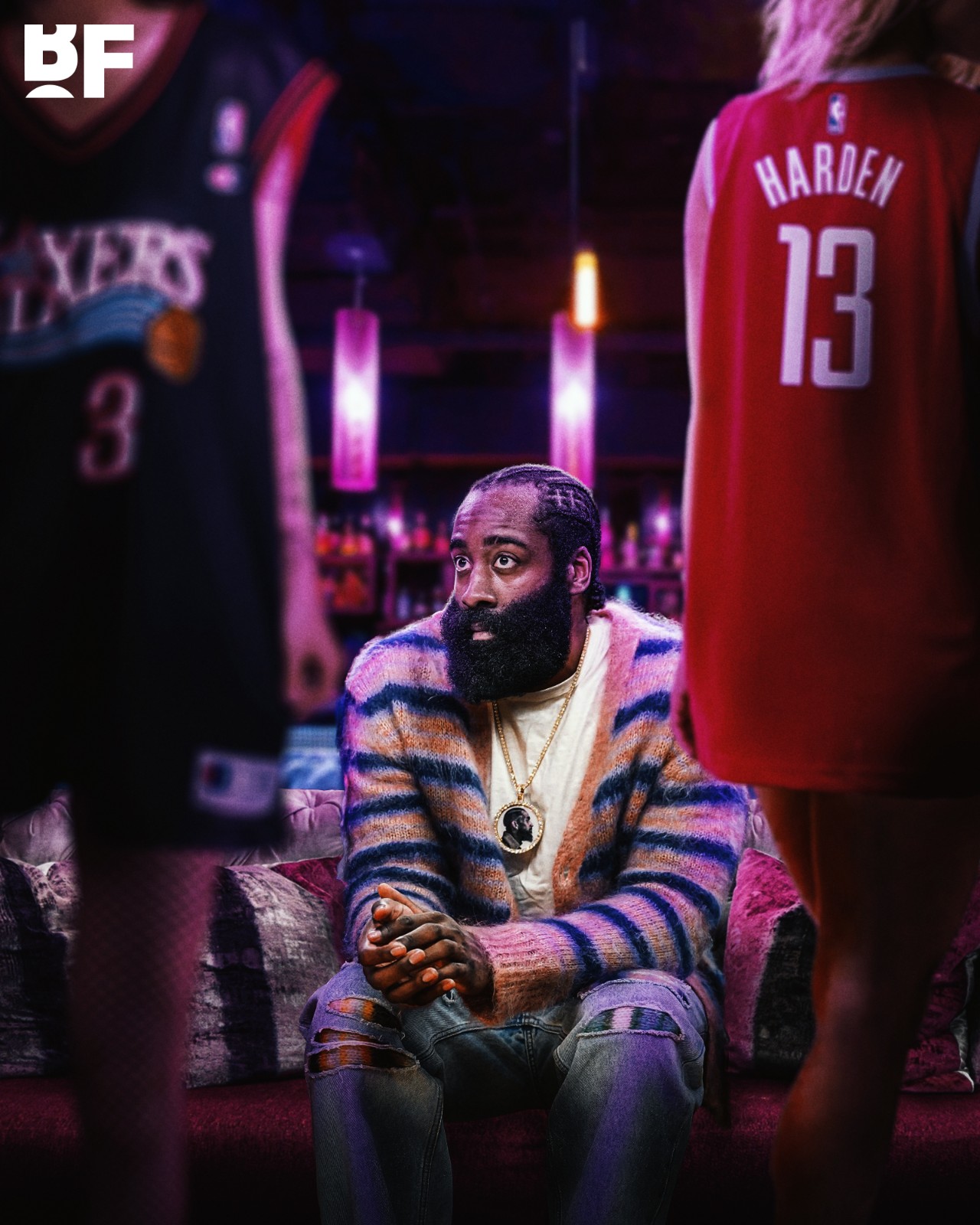 哈登欲回归出战遭76人劝返,曝哈登考虑重回火箭