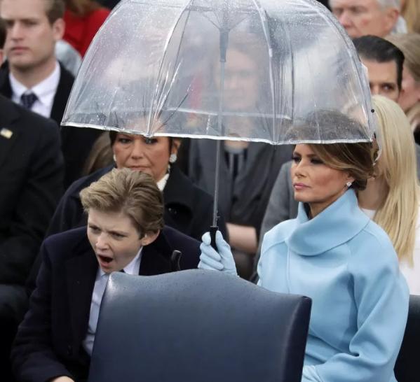 特朗普巴伦小时候,特朗普小儿子巴伦近照