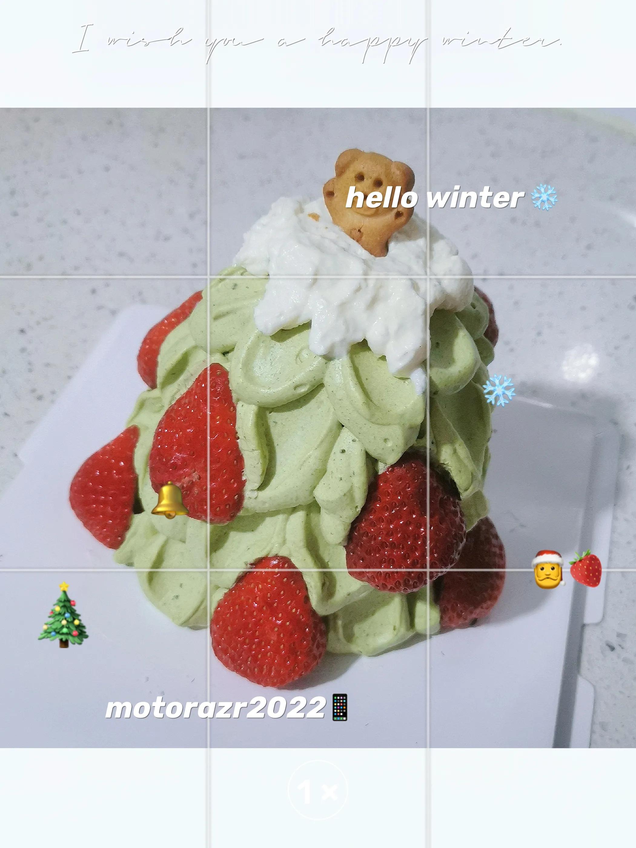 草莓蛋糕圣诞树,圣诞节草莓圣诞树蛋糕