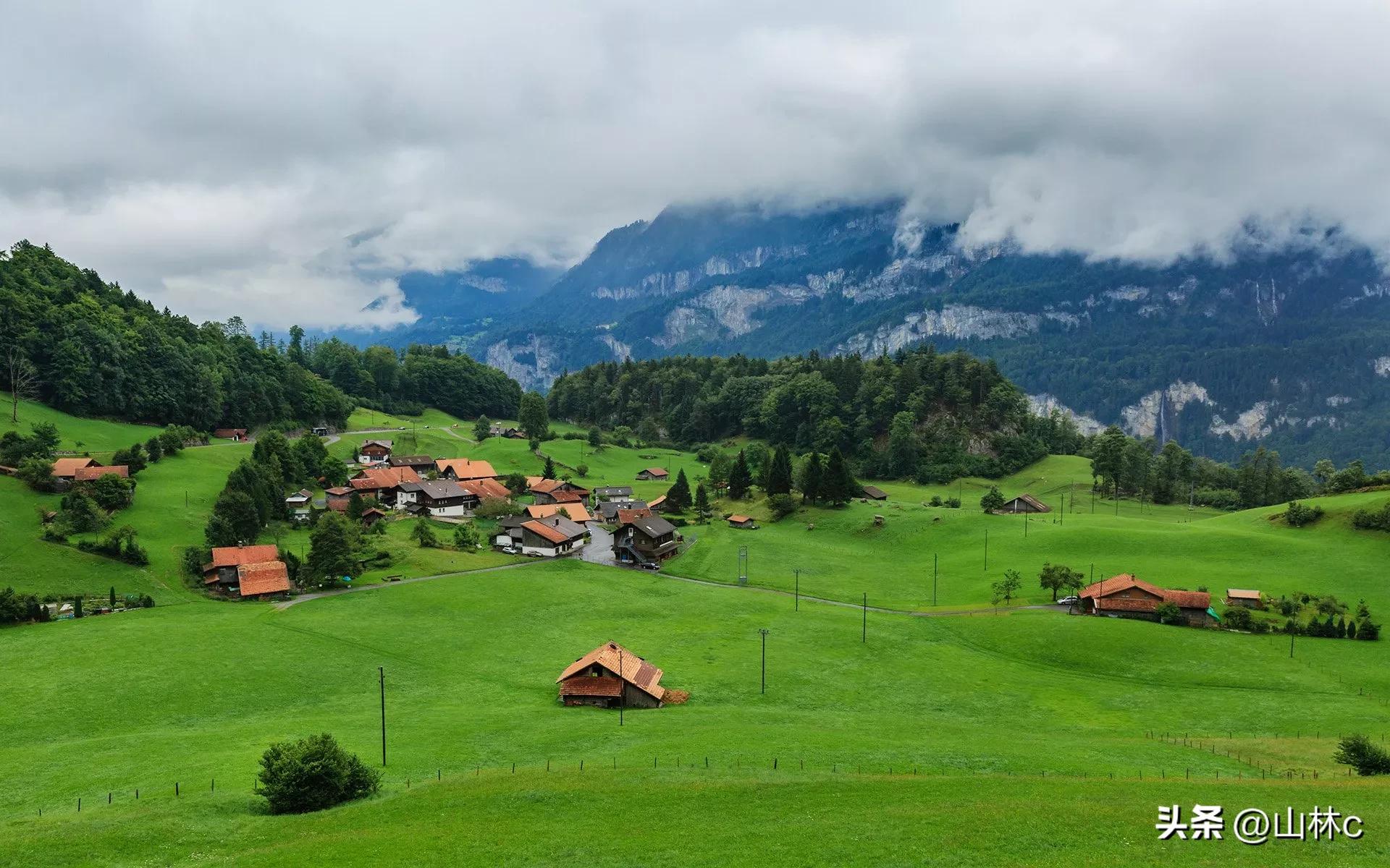 瑞士超清壁纸1080p,瑞士阿尔卑斯山雪山风景壁纸