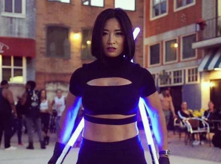 wwe李霞纹身图片,李霞身上的纹身是假的吗