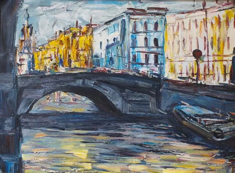 西安美术学院王胜利油画作品欣赏,王嘉陵油画生命之光