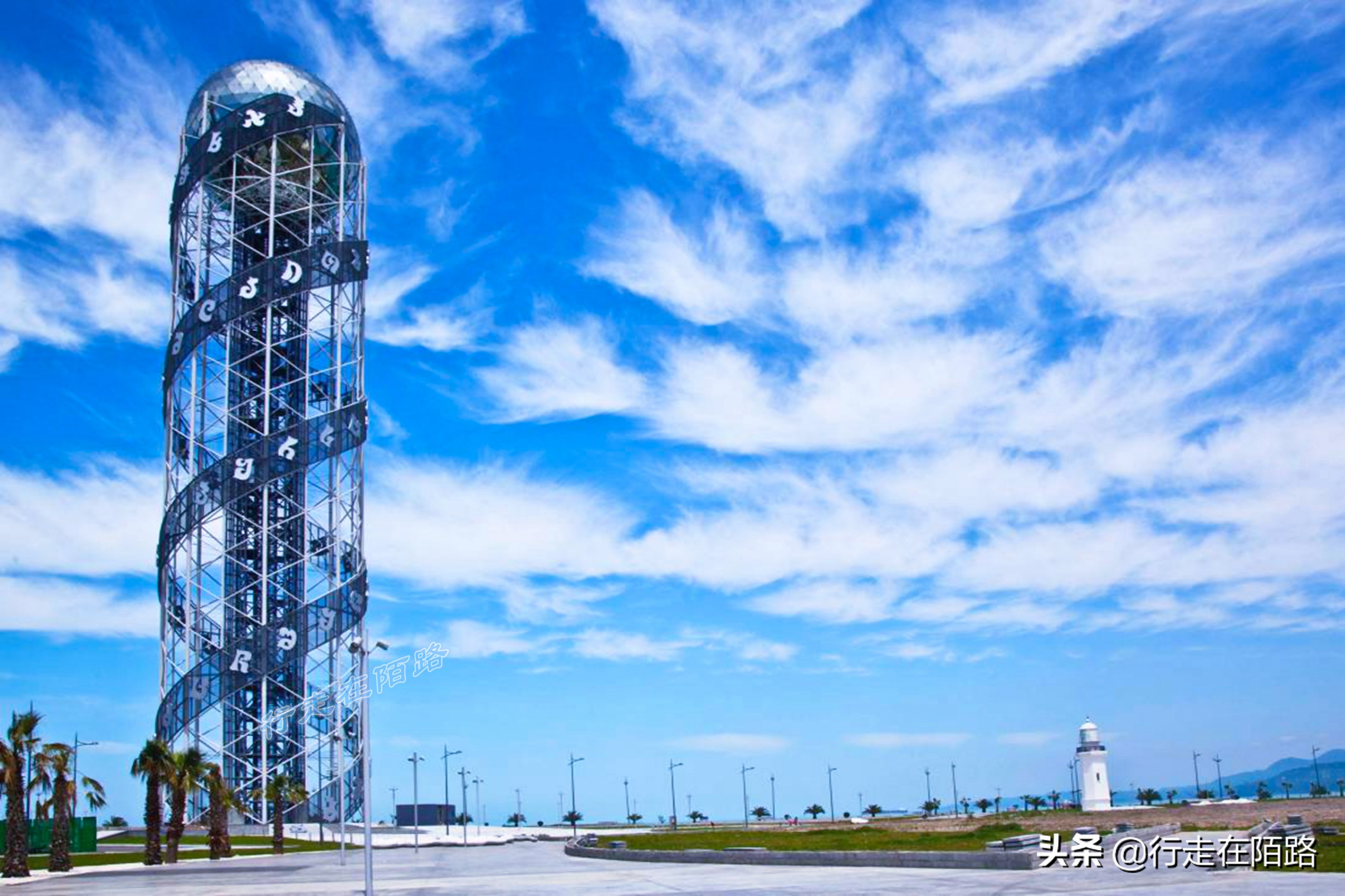 格鲁吉亚城市风景,格鲁吉亚黑海边的旅游胜地