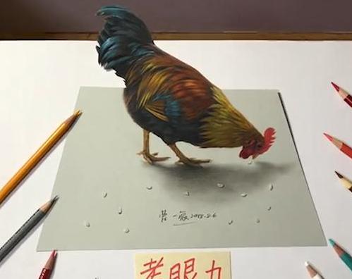 3D绘画牛人多厉害？画出真假难辨的“立体美女”，震惊500万网友