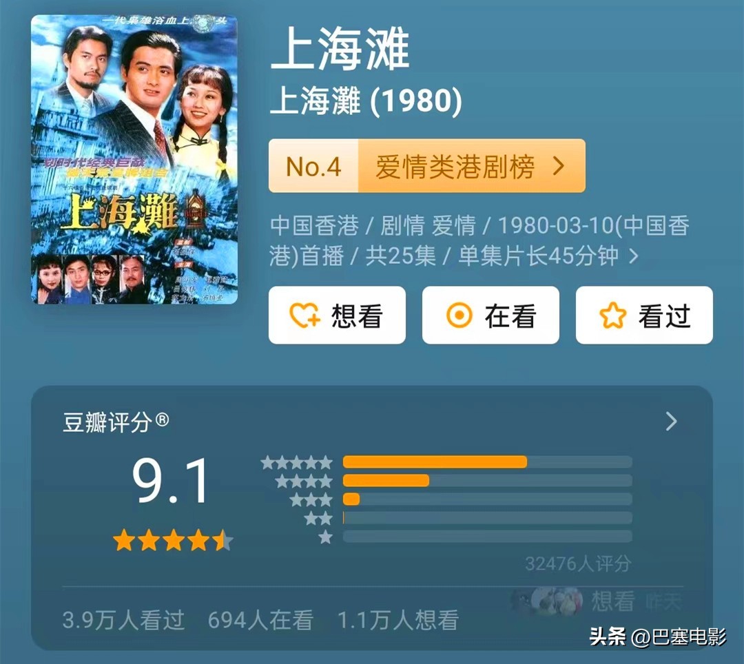 评分最高的10部经典港剧,港剧经典电视剧古装封神