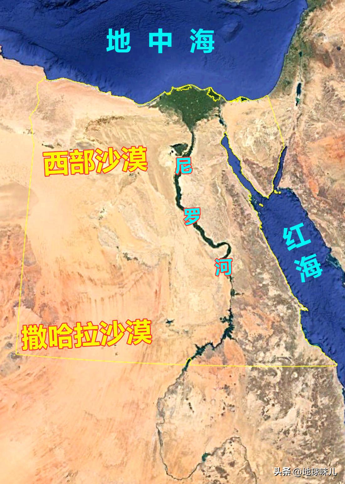 人口主要分布在尼罗河沿岸的原因,埃及5万平方公里土地养活1亿人