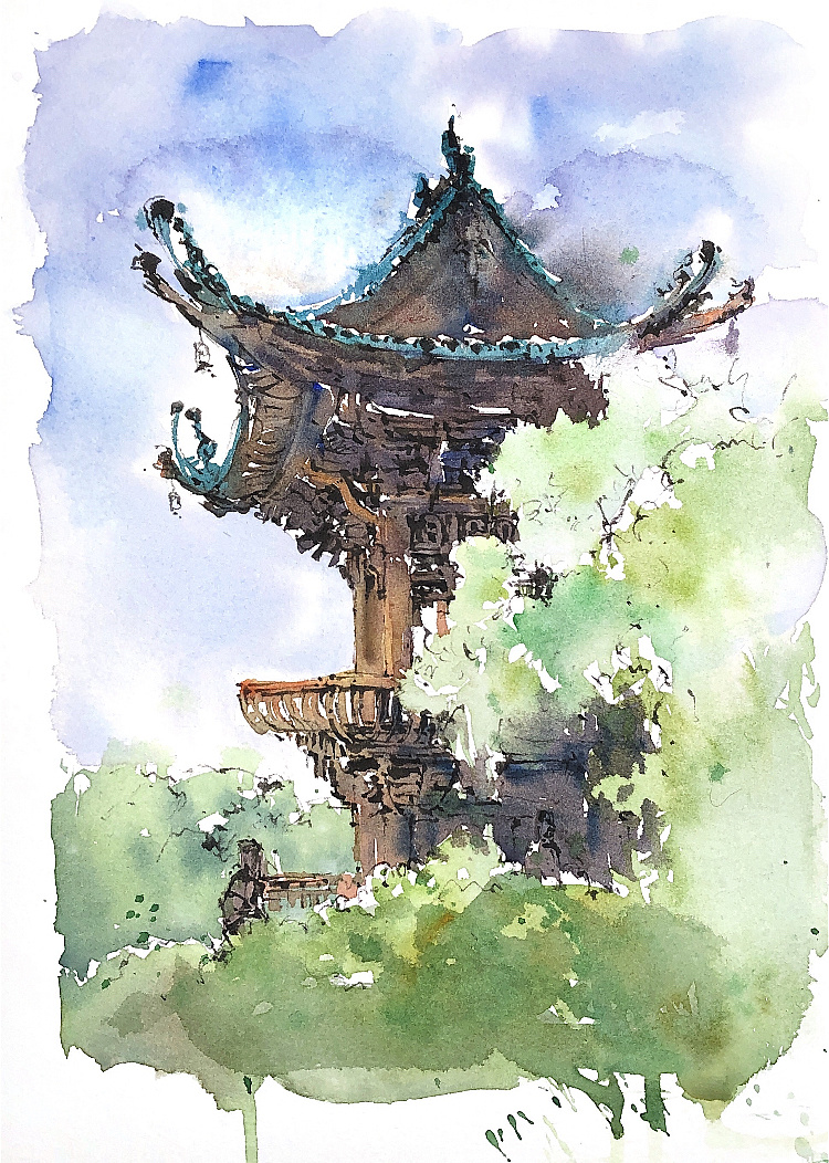 画夹的正确使用方法写生,背着画夹出去写生