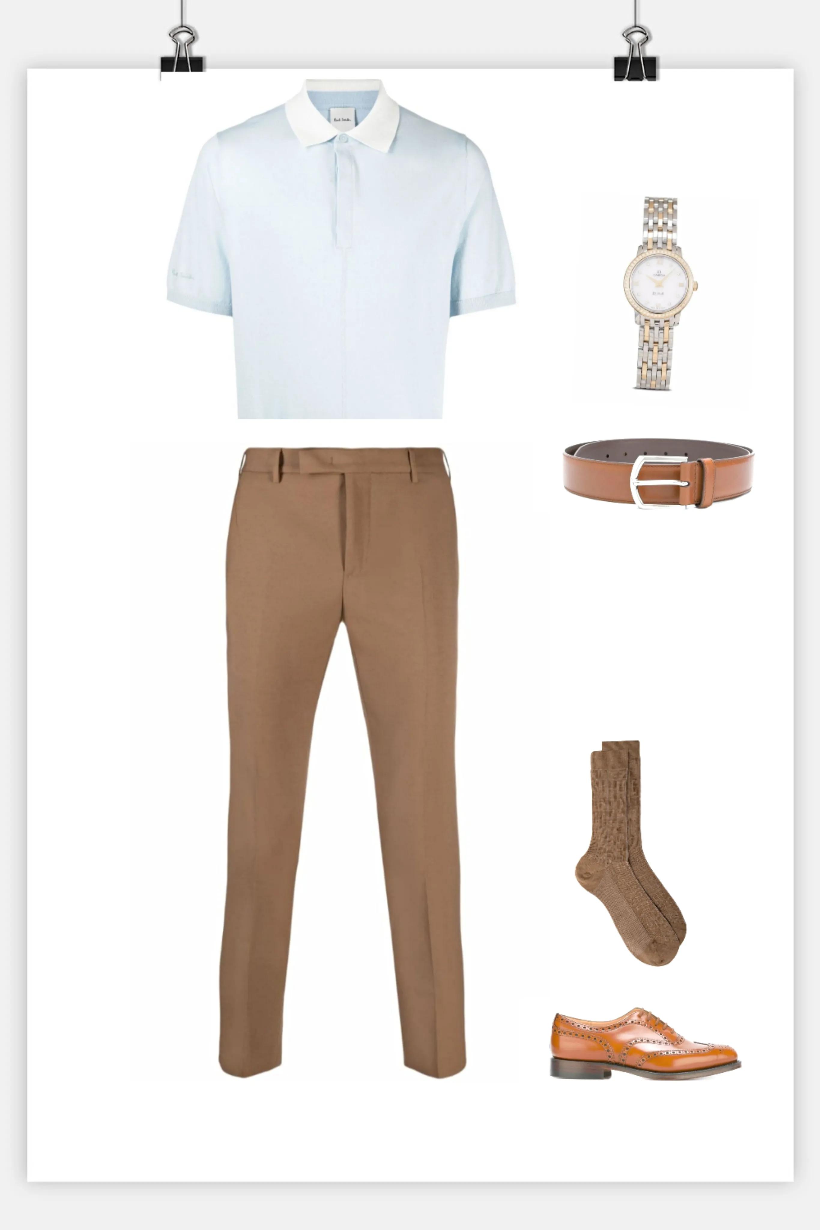 舒适的polo衫最吸引你的点,polo衫淡蓝搭配