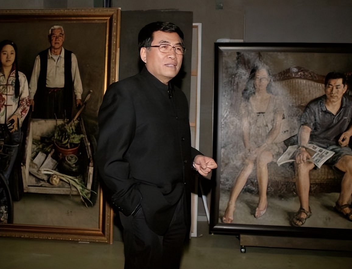 杨飞云新娘油画,画家杨飞云的新婚画作