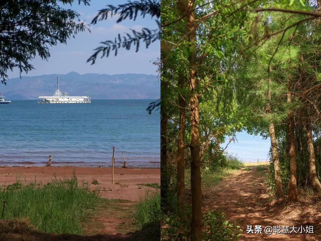 昆明旁边的小城，有山有湖好舒服