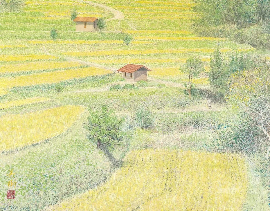 野地美树子手绘油画,日本画家奈良美智作品图