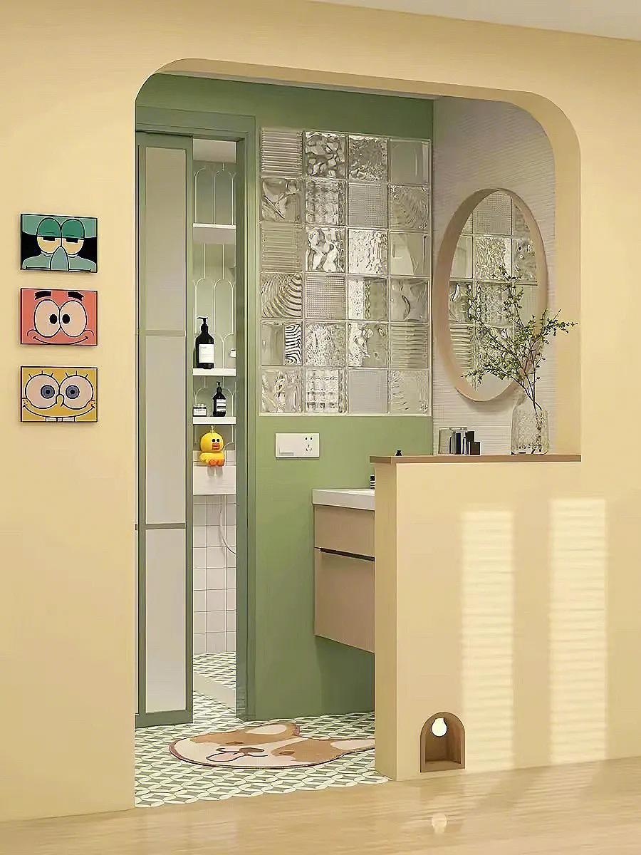 卫生间3色效果图,30款卫生间干区效果图