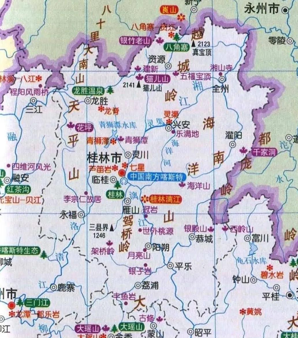 中国桂林旅游景点,中国著名旅游景点介绍桂林山水