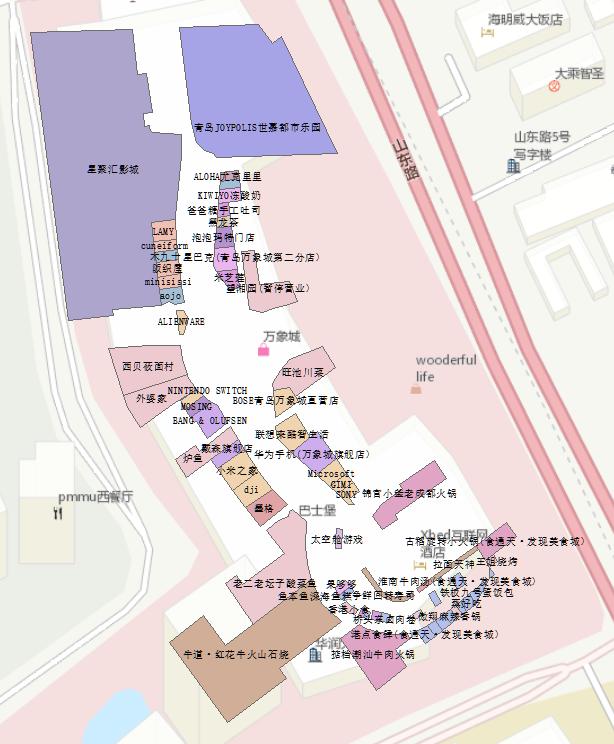青岛比较实惠的购物街,青岛最全的购物广场