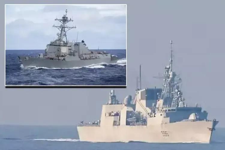 美军舰闯台海的解决方案,美加军舰过航台海应对措施