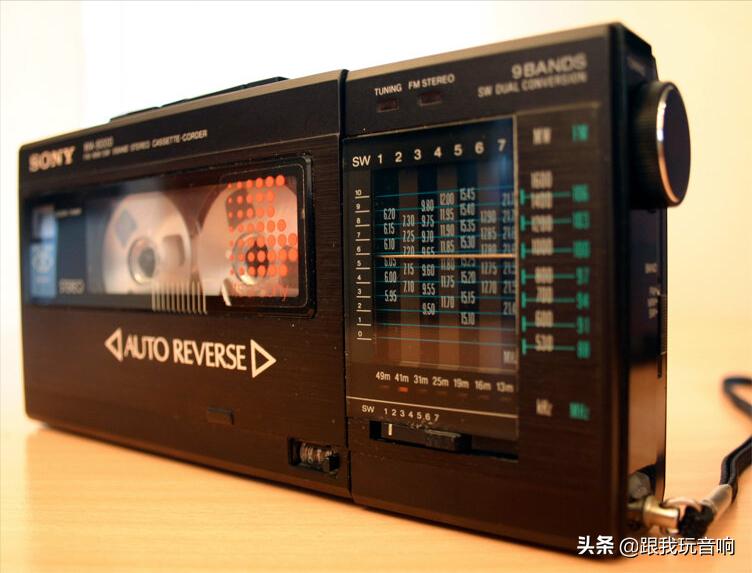 SONYWA-8000收录机FM/SW/MW9波段随身听小型收录机