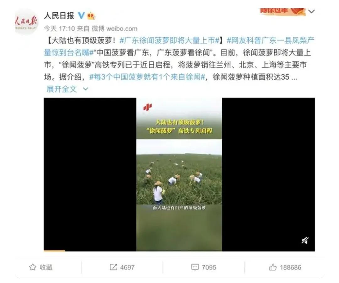 台湾菠萝为什么便宜,台湾菠萝后续怎么样了