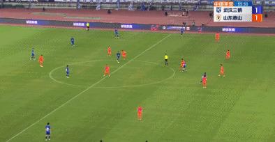 鲁能泰山上港陈蒲进球,陈蒲补时凌空斩破门