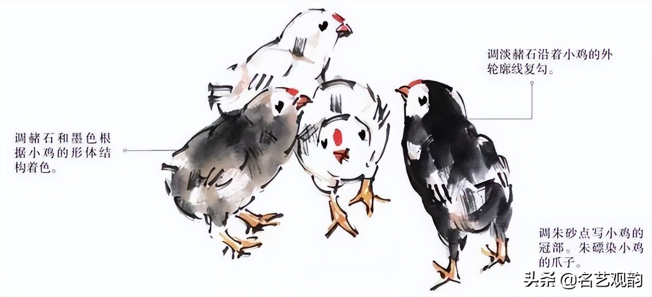 十二生肖鸡画法步骤,鸡的画法简笔画步骤