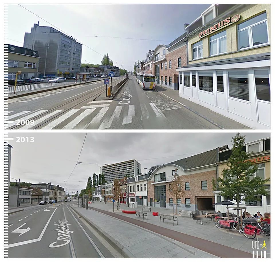 行走城市的魅力就是这么大！谷歌街景里50个公共空间改造前后对比