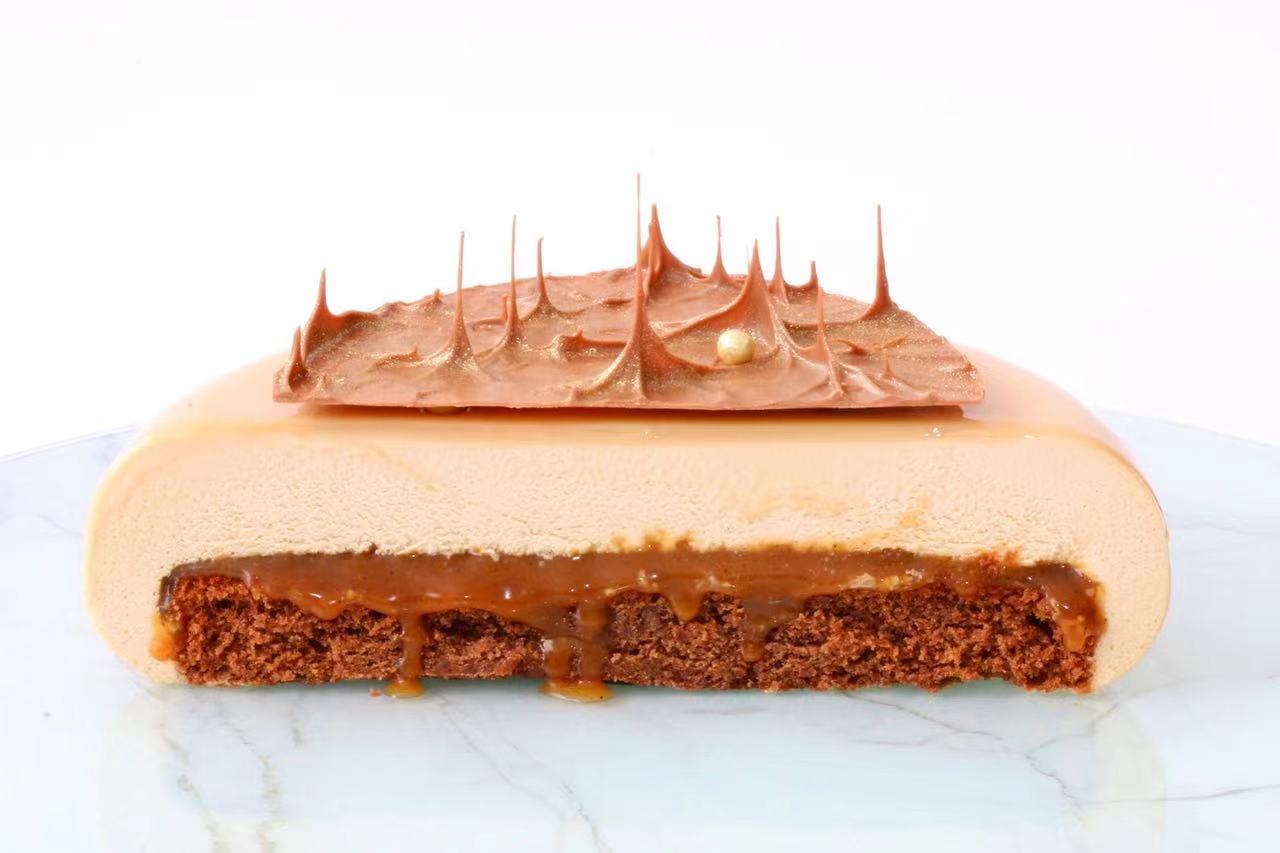 蛋糕切面,蛋糕两层夹心切面图片