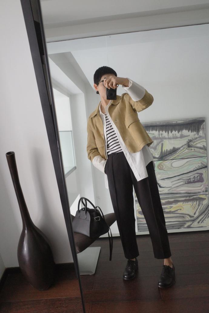 短发博主穿搭冷淡风高级女生穿搭,一个短发慵懒风穿搭博主