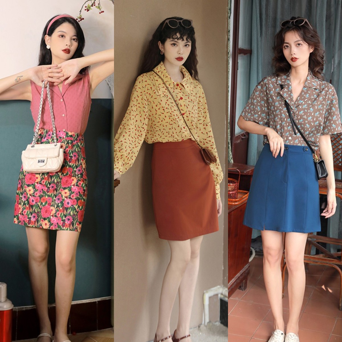 最近火了一种裙子，叫：法式半身裙，优雅又显瘦，梨形身材也能穿