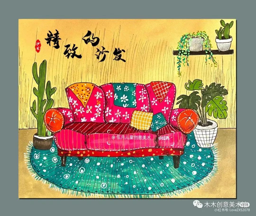 儿童创意绘画教程线条画,儿童创意美术绘画线条画
