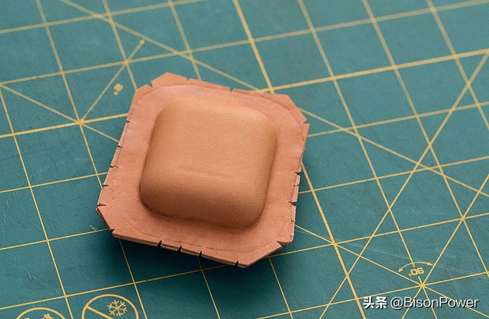 手工牛皮airpodspro套制作,airpods3皮套制作教程
