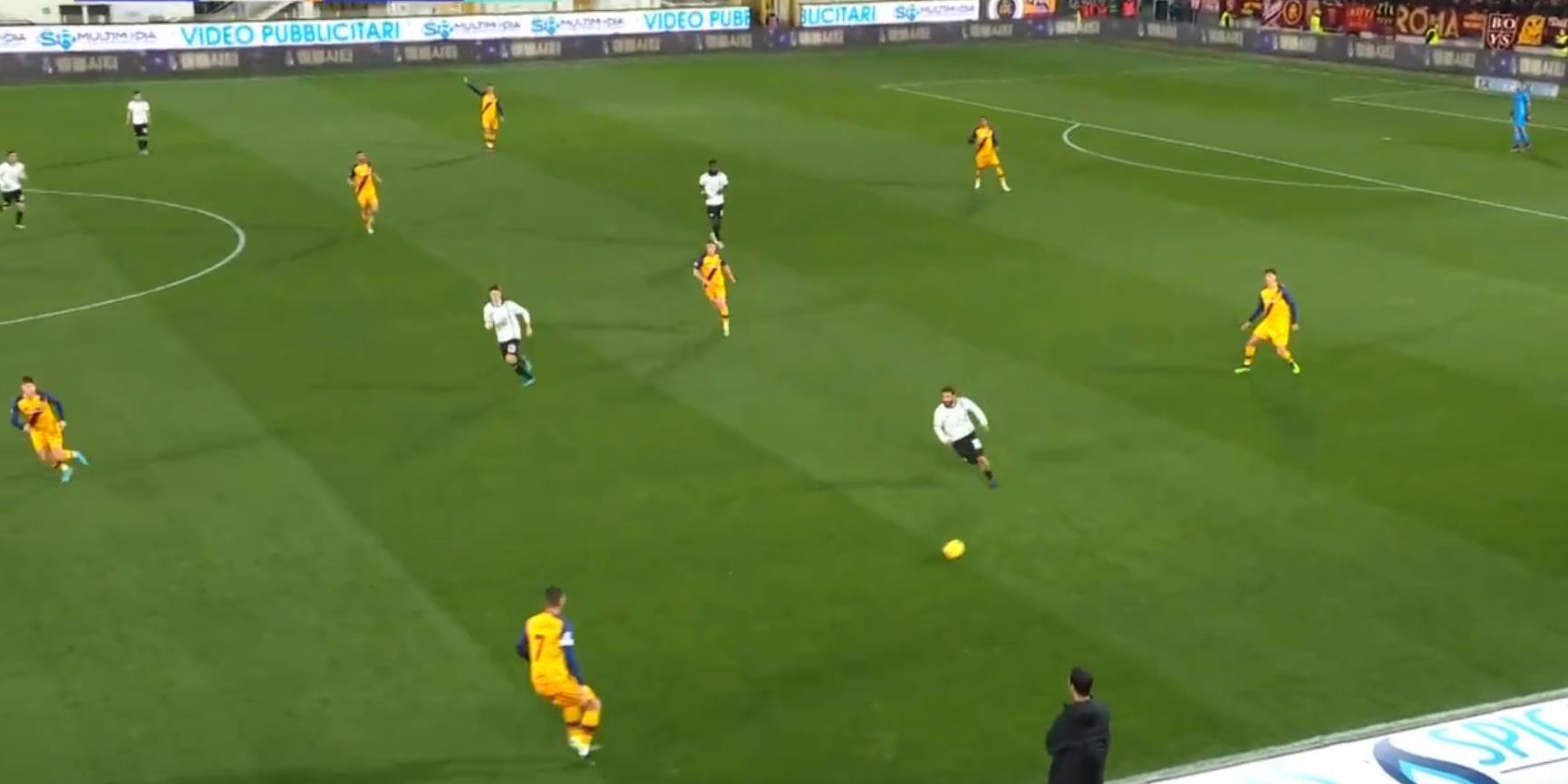 罗马业余三脚射门,罗马踢法