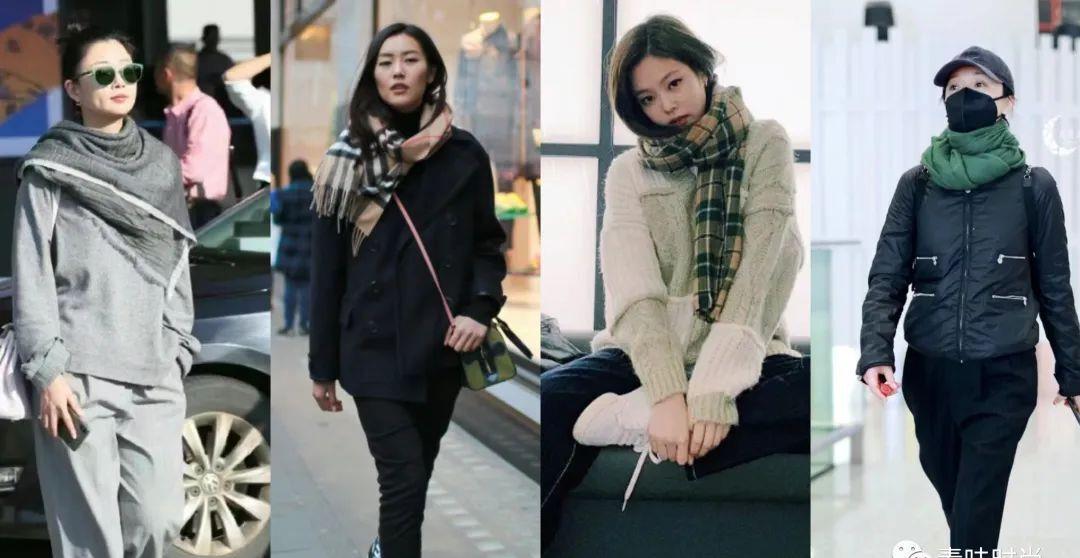 新款围巾秋冬纯色保暖舒适好搭配,保暖又好看又时尚的围巾来了