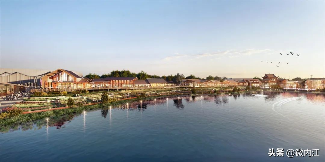 晚上内江城市,夜内江的夜景