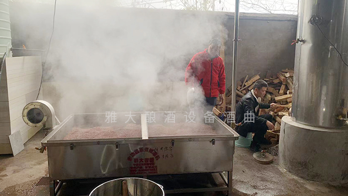 一般酿酒设备蒸粮全过程,酿酒设备做固态酒