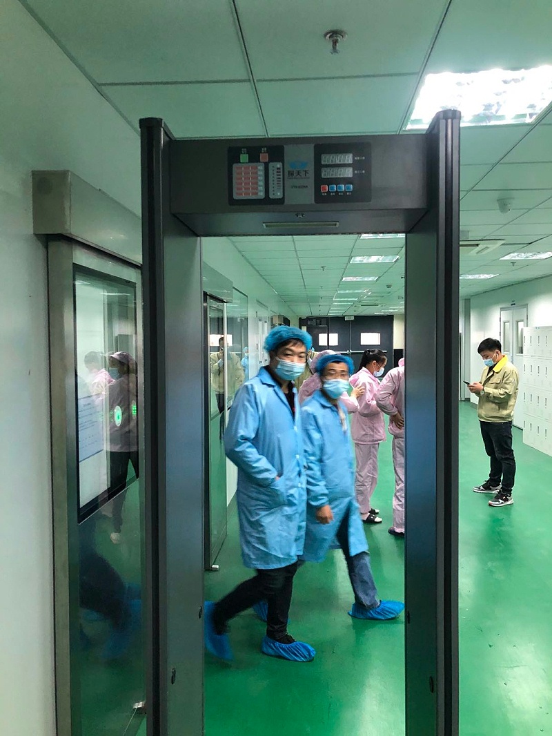 贵重金属加工厂智能安检门,安防设备安检机安检门