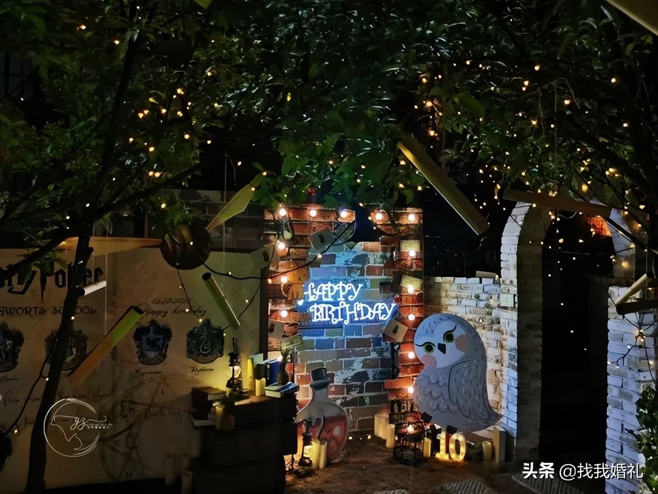 他们在霍格沃茨办了一场婚礼，请来了哈利波特…