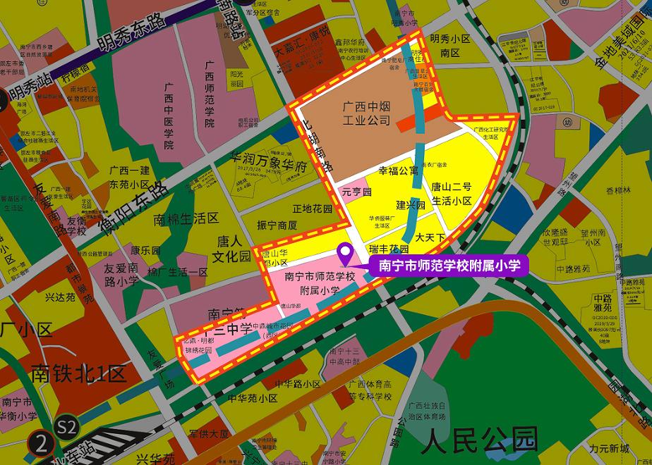 西乡塘区小学地段划分,2021西乡塘区小学划分