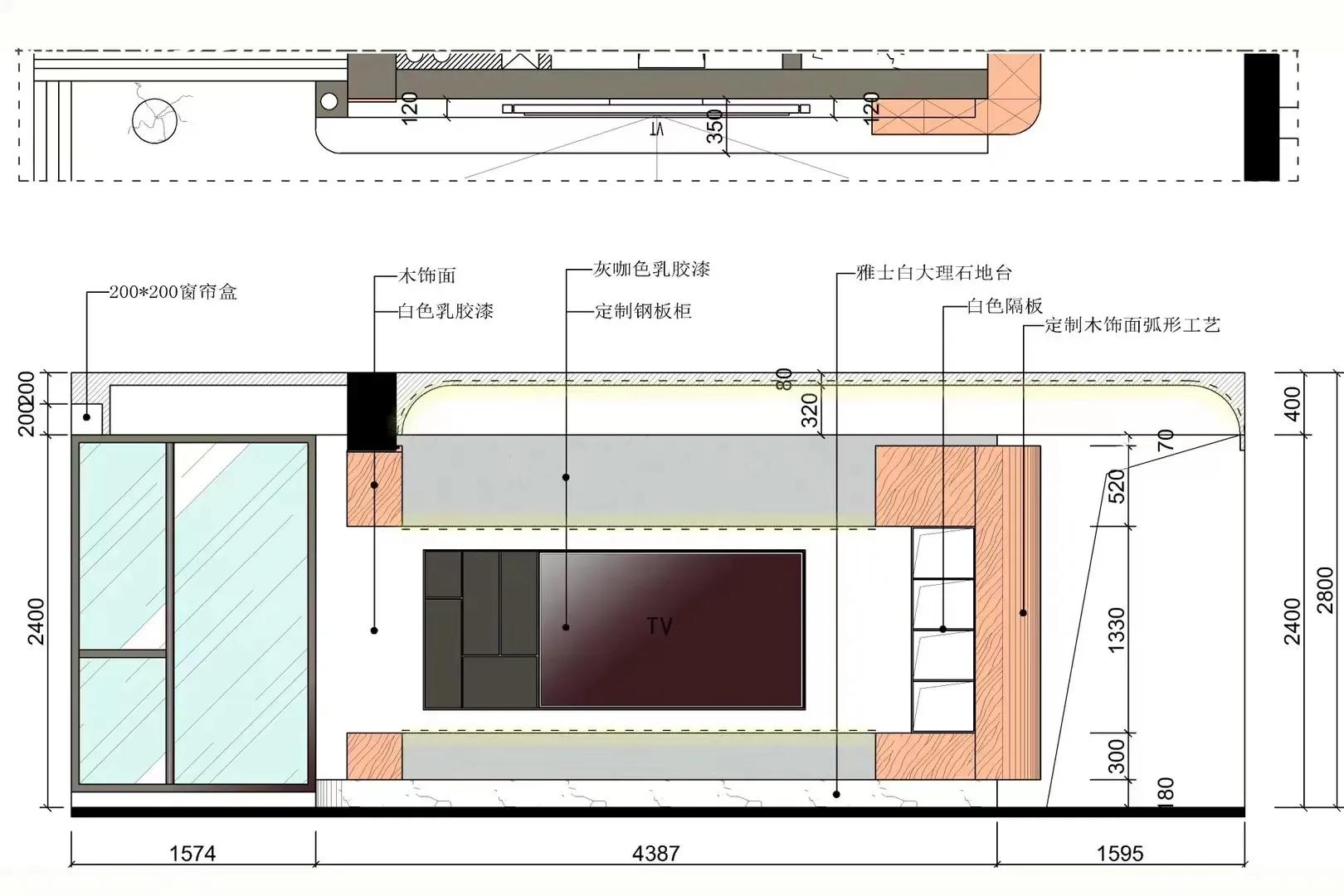 美式电视背景墙石膏线造型尺寸,岩板电视背景墙一般设计尺寸比例