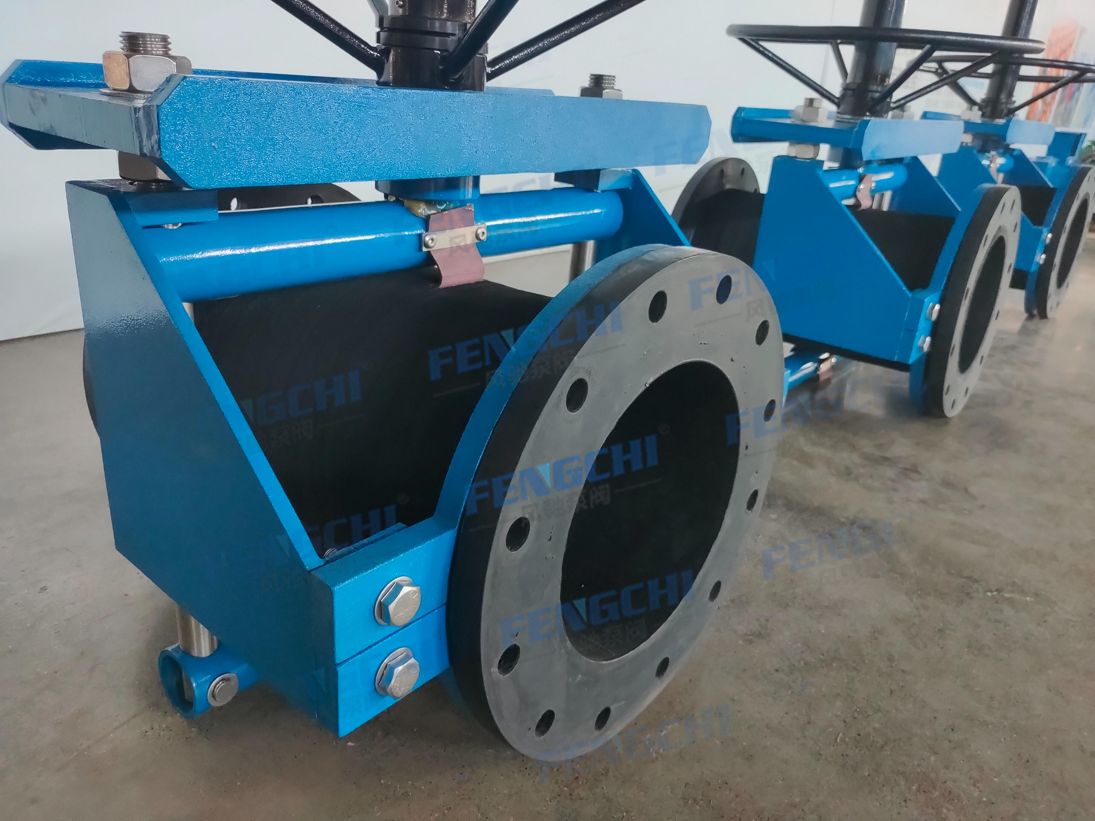 风驰管夹阀,气动钢板管夹阀