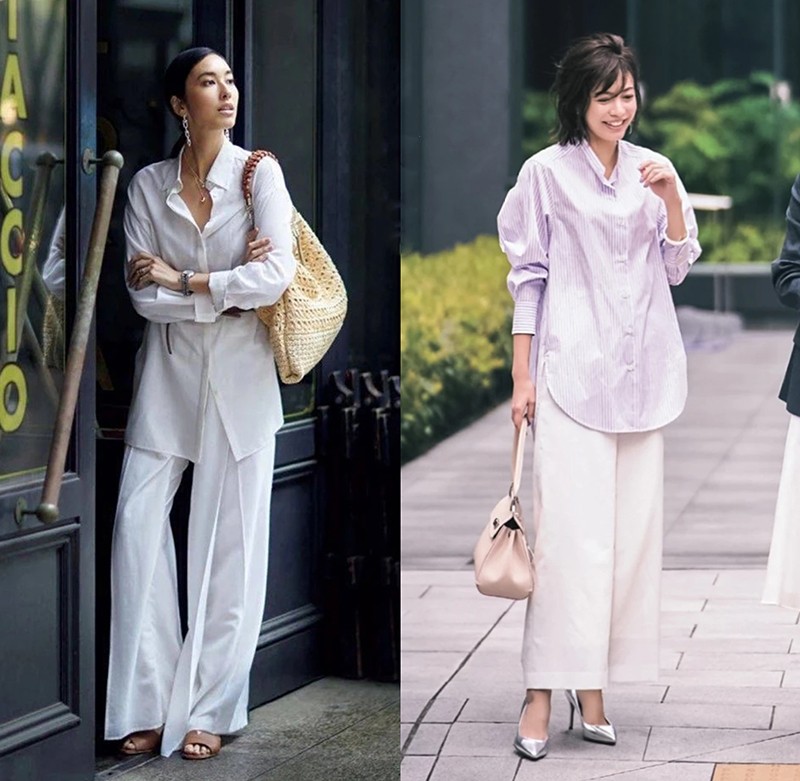 女人穿白裤子最漂亮,女人上了年纪就要穿成熟点