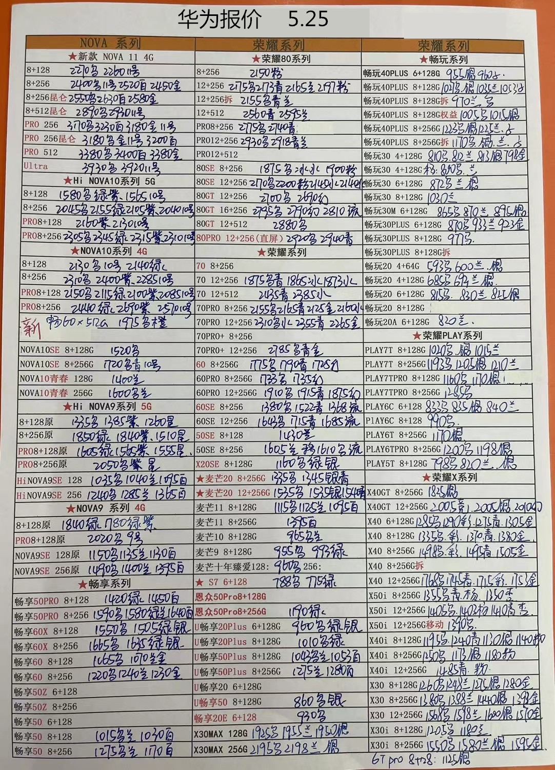 2023年2月华强北手机拿货价格表,2023年12月手机批发价格一览表