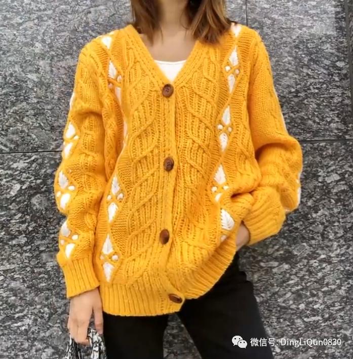 创意洋气针织开衫,针织外搭开衫中长款高档