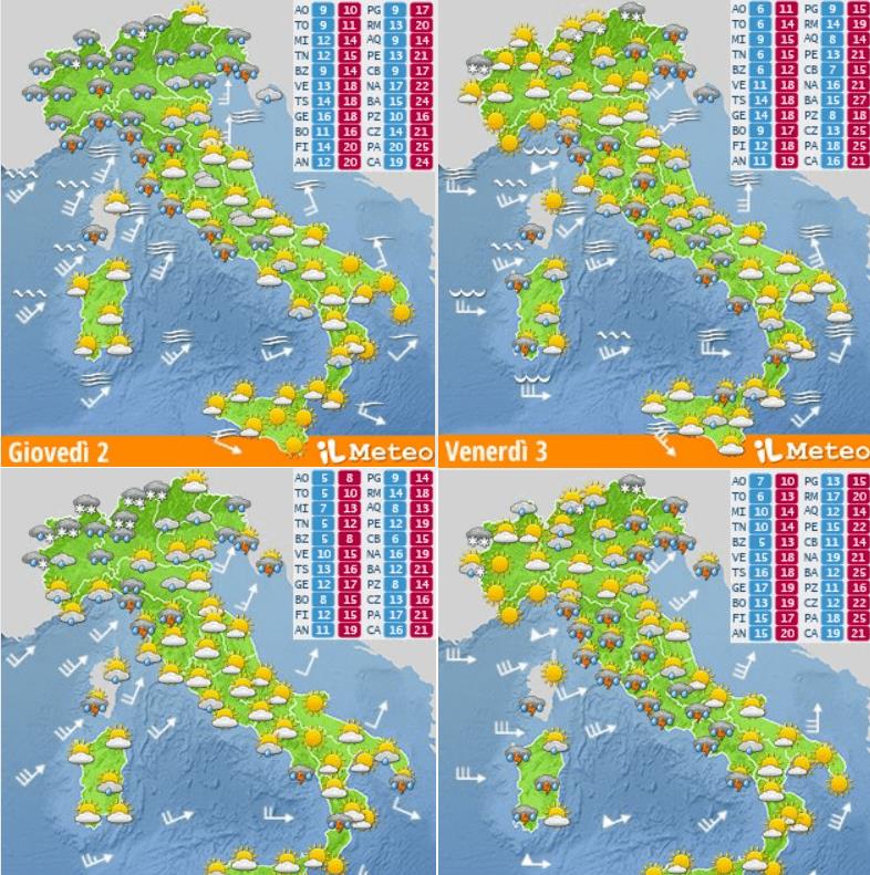 意大利南部最新天气温度,意蜂天气预报