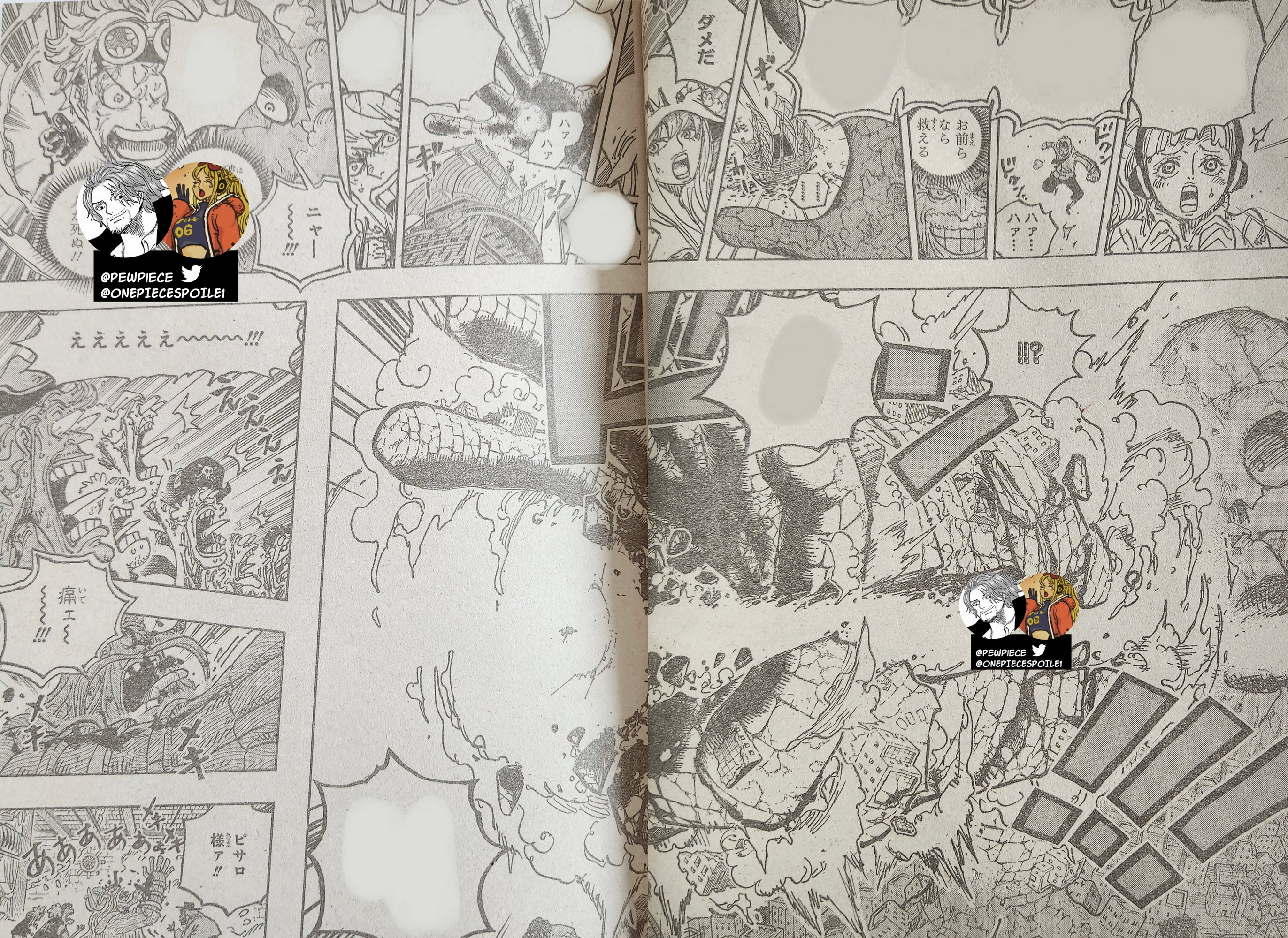 卡普vs青雉1088,海贼王1088卡普被青雉打败