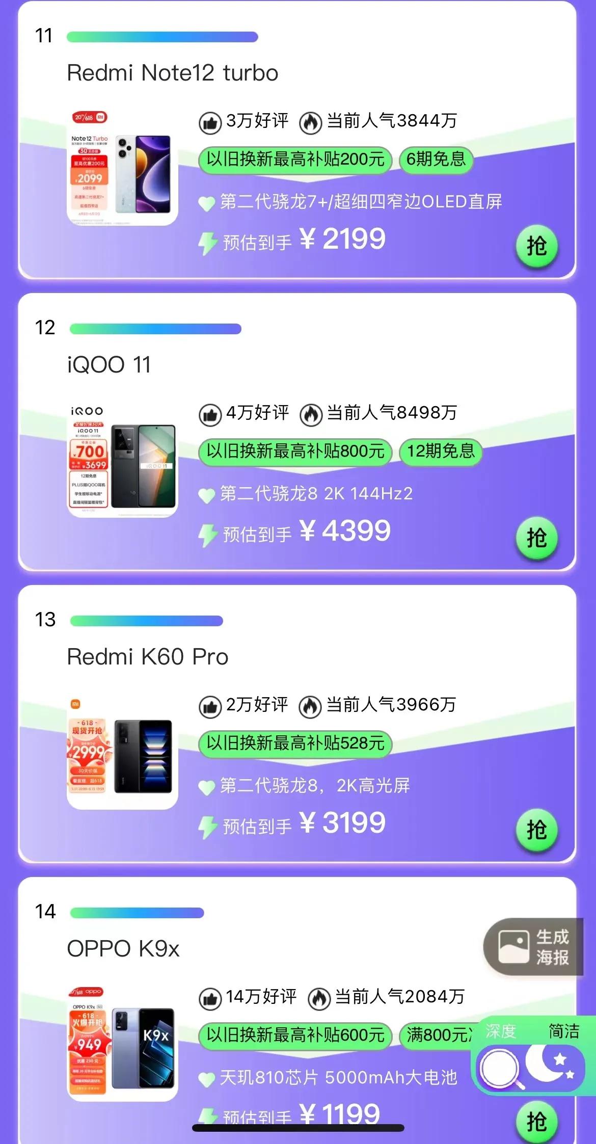 华为618,2018年618手机销量排行榜