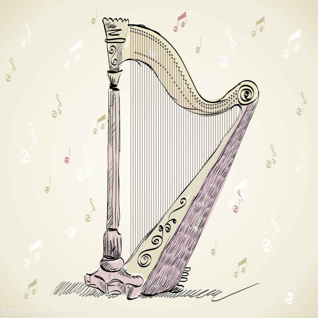 竖琴在古希腊象征什么,竖琴起源于我国吗